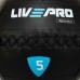 Мяч набивной медицинский для кроссфита WALL BALL LiveUp LP8103-5 5кг черный