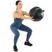 Мяч набивной медицинский для кроссфита WALL BALL LiveUp LP8103-5 5кг черный