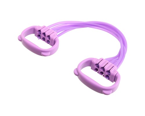 Эспандер трубчатый для фитнеса 6 жгутов SP-Sport FI-5867 Сиреневый