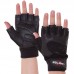 Перчатки спортивные кожаные Zelart SB-161555 S-XXL черный Черный Перчатки спортивные кожаные Zelart SB-161555 S-XXL черный Черный