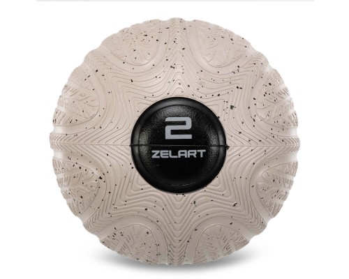 Слэмбол мяч набивной для кроссфита и фитнеса Slam Ball Zelart FI-4905-2 2кг черный