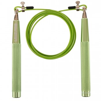 Скакалка скоростная Кроссфит со стальным тросом LiveUp LP8283 3м Салатовый