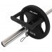 Рукоятка двойная ручка для блочного тренажера Close-Grip Cable and Landmine Attachment Zelart TA-8413 черный