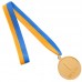 Медаль спортивная с лентой SP-Sport WORTH C-4520 ø4,5см золото, серебро, бронза Серебряный