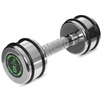 Гантель хромированная Zelart FI-2622-5 1шт 5кг