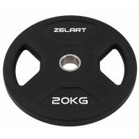 Блины диски TPU 2 Handle металлическая втулка Zelart TA-6995-20 ø51мм 20кг черный