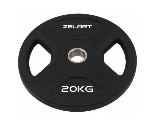 Блины диски TPU 2 Handle металлическая втулка Zelart TA-6995-20 ø51мм 20кг черный