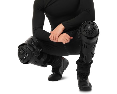 Мотонаколенники SCOYCO K58 2шт M-L черный Черный