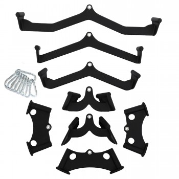 Набор рукояток для блочных тренажеров 8 штук SP-Sport SC-80256 черный