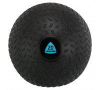 Слэмбол мяч набивной для кроссфита и фитнеса Slam Ball LiveUp LP8105-20 20кг черный