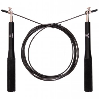 Скакалка скоростная Кроссфит с подшипником и стальным тросом с алюминиевыми ручками Zelart FI-2564 3м