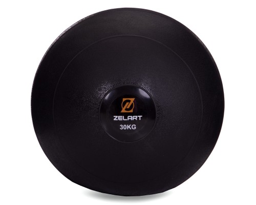 Мяч медицинский слэмбол для кроссфита Zelart SLAM BALL FI-2672-30 30кг черный