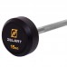 Штанга фиксированная прямая обрезиненная Zelart Rubber Coated Barbell TA-2685-15 длина-95см 15кг черный