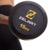 Штанга фиксированная прямая обрезиненная Zelart Rubber Coated Barbell TA-2685-15 длина-95см 15кг черный