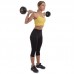 Штанга фиксированная прямая обрезиненная Zelart Rubber Coated Barbell TA-2685-15 длина-95см 15кг черный