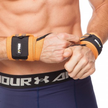 Бинты кистевые для жима STRENGTH WRIST WRAPS MUTE 9905-2 2шт Оранжевый