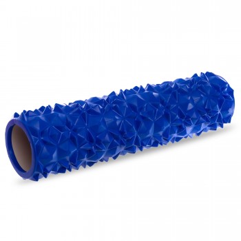 Роллер массажный цилиндр (ролик мфр) 45см Point Diamond Pattern SP-Sport FI-0458 Синий