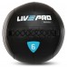 Мяч набивной медицинский для кроссфита WALL BALL LiveUp LP8103-6 6кг черный