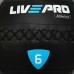 Мяч набивной медицинский для кроссфита WALL BALL LiveUp LP8103-6 6кг черный