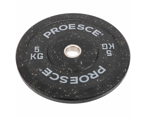 Бамперные диски из структурной резины Bumper Plates Record TA-4782-5 51мм 5кг черный-серый