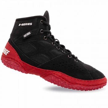 Борцовки FISTRAGE VL-4569 размер 33-45 Бордовый-черный