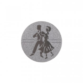 Жетон-наклейка 25мм SP-Sport Танцы 25-0052 Серебряный