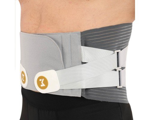 Пояс корсетный для спорта SIBOTE WAIST SUPPORT ST-7599 размер S-2XL черный-серый