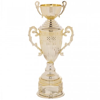 Кубок спортивный с ручками и крышкой SP-Sport ARES HB4127C высота 41см золотой