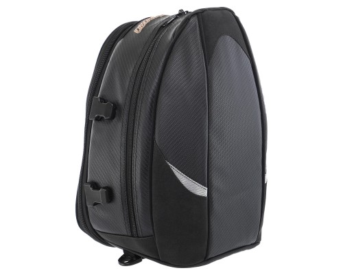 Сумка на бак мотоцикла на магнитах Tank Bag ROUGH and ROAD Z43 23x20+7x34см черный