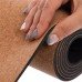Коврик для йоги Пробковый каучуковый двухслойный Yoga mat Record FI-7156-9 183x61мx0.4cм с принтом Лунный Цикл коричневый