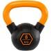 Гиря тренировочная цельная обрезиненная с окрашенной ручкой LiveUp Urethane competition kettlebell UAZE5336-8 вес 8кг черный-оранжевый Гиря тренировочная цельная обрезиненная с окрашенной ручкой LiveUp Urethane competition kettlebell UAZE5336-8 вес 8кг черный-оранжевый
