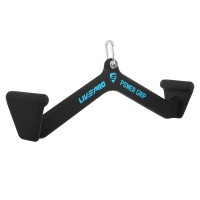 Рукоятка для тяги со средним хватом Mide Grip нескользящее покрытие LiveUp LP8327 56см черный
