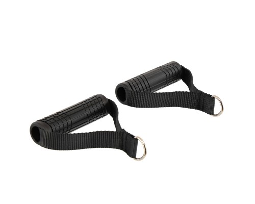 Ручки для эспандеров резинок и тренажеров RESIST TUBE HANDLES LiveUp LP8406 2шт черный