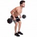 Штанга фиксированная изогнутая обрезиненная Rubber Hexagon Barbell Zelart TA-6231-50 длина-95см 50кг черный