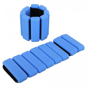 Утяжелители-браслеты для рук и ног с силиконовым покрытием SP-Sport FI-0709 1x0,5кг Голубой Утяжелители-браслеты для рук и ног с силиконовым покрытием SP-Sport FI-0709 1x0,5кг Голубой