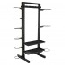 Стеллаж модульный для инвентаря кроссфит STORAGE RACK LiveUp LP8897 размер-156,5x76,6x197,4см черный