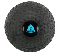 Слэмбол мяч набивной для кроссфита и фитнеса Slam Ball LiveUp LP8105-3 3кг черный