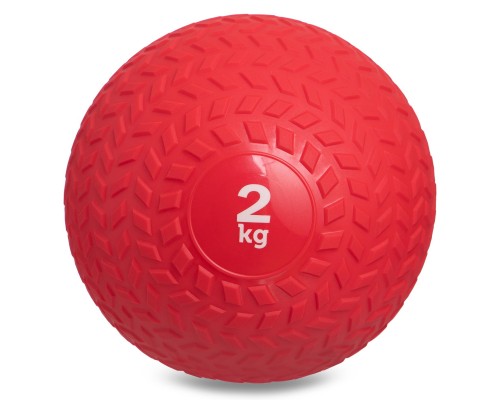 Мяч медицинский слэмбол для кроссфита Record SLAM BALL FI-5729-2 2кг красный