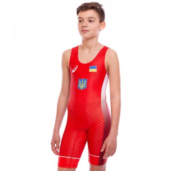 Трико для борьбы UKRAINE SP-Sport JY-6602 рост 120-180см Красный