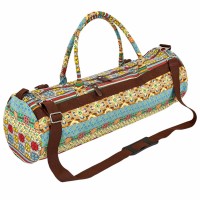 Сумка для йога коврика KINDFOLK Yoga bag SP-Sport FI-6969-3 бежевый-голубой