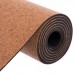 Коврик для йоги Пробковый каучуковый двухслойный Yoga mat Record FI-7156-8 183x61мx0.4cм с принтом Мандала коричневый