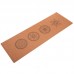 Коврик для йоги Пробковый каучуковый двухслойный Yoga mat Record FI-7156-8 183x61мx0.4cм с принтом Мандала коричневый