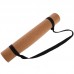 Коврик для йоги Пробковый каучуковый двухслойный Yoga mat Record FI-7156-8 183x61мx0.4cм с принтом Мандала коричневый