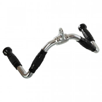 Рукоятка для нижней тяги L-образная ручка для блочного тренажера LiveUp LP8192A хром