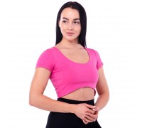 Кроп-топ женский Листи STIM CO-7397 размер XS-S Розовый