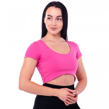 Кроп-топ женский Листи STIM CO-7397 размер XS-S Розовый