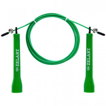 Скакалка скоростная Кроссфит с подшипником и стальным тросом SP-Sport FI-1008A 3м Салатовый