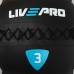 Мяч набивной медицинский для кроссфита WALL BALL LiveUp LP8100-3 3кг черный-серый