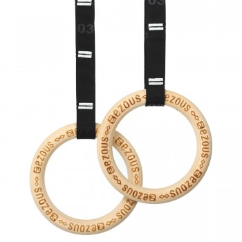 Кольца гимнастические для Кроссфита WOODEN GYM RINGS EZOUS E-02 d-32мм Кольца гимнастические для Кроссфита WOODEN GYM RINGS EZOUS E-02 d-32мм