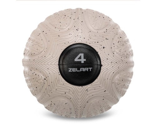 Слэмбол мяч набивной для кроссфита и фитнеса Slam Ball Zelart FI-4905-4 4кг черный
